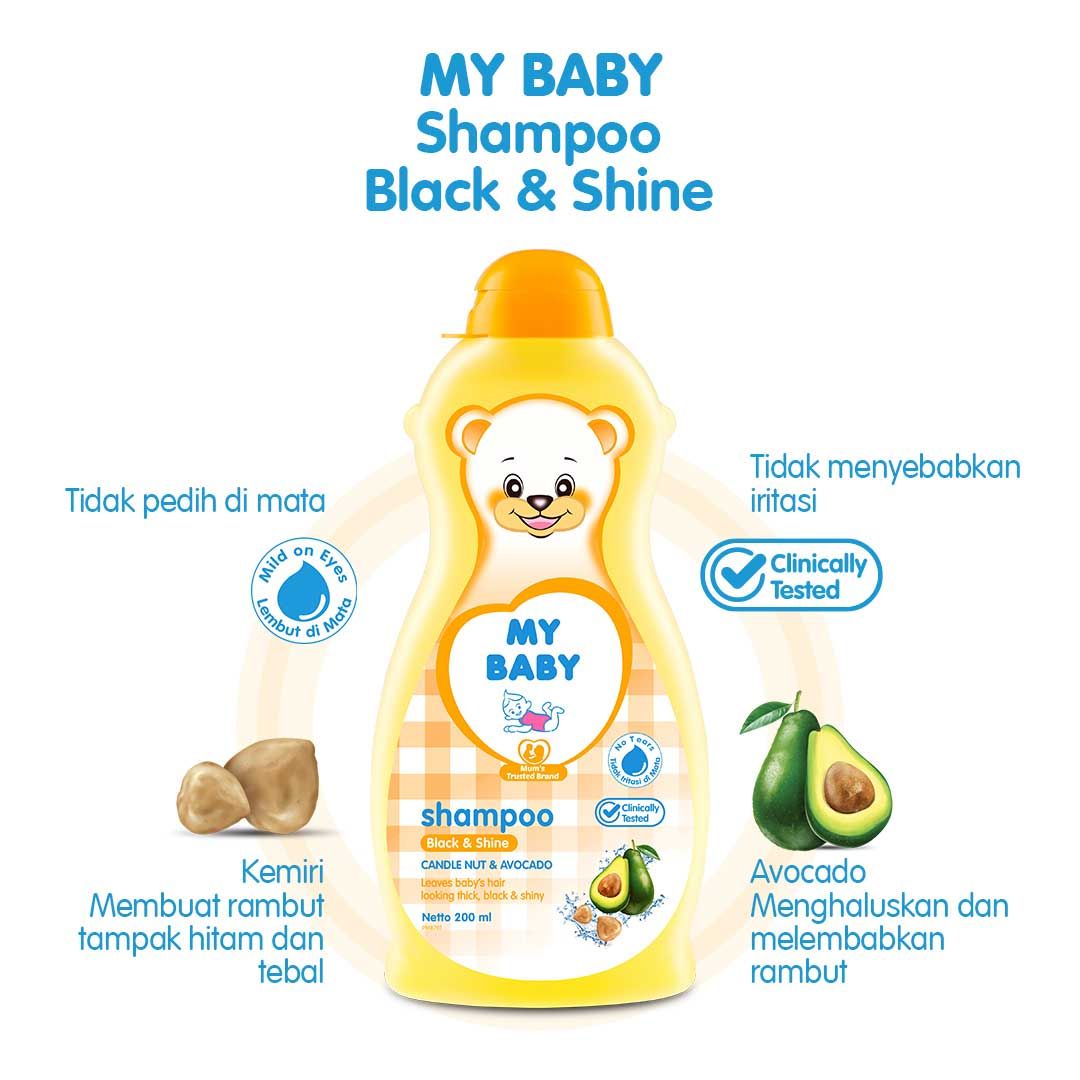 My Baby Shampoo Black & Shine 100ml - 4