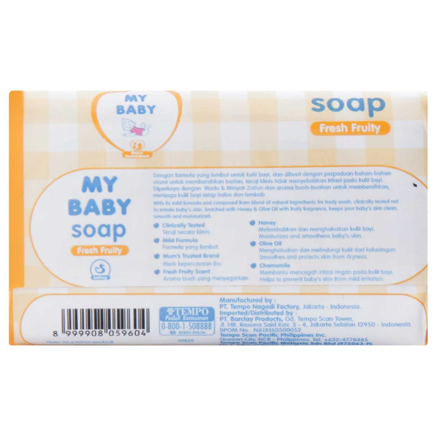 My Baby Soap Fresh Fruity 60gr - 4