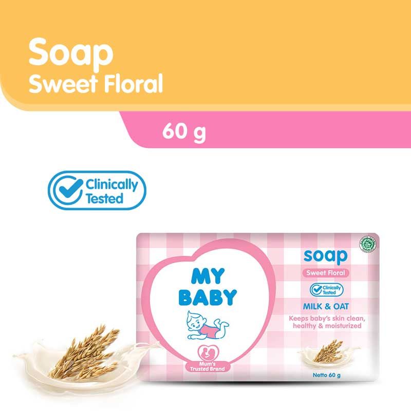 My Baby Soap Sweet Floral 60gr - 1