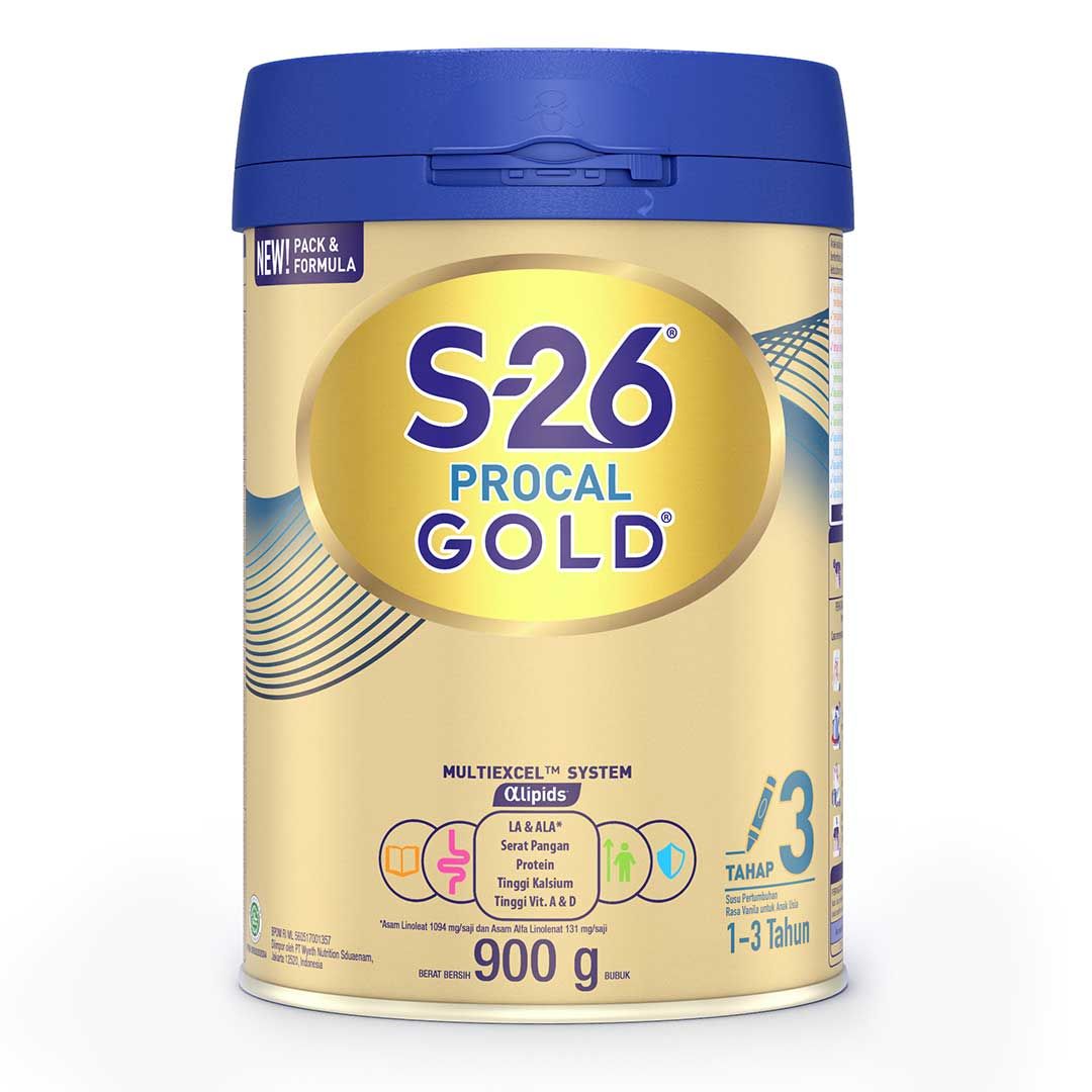 S26 Procal Gold Tahap 3 900gr tin ( 1-3 Tahun) - 2
