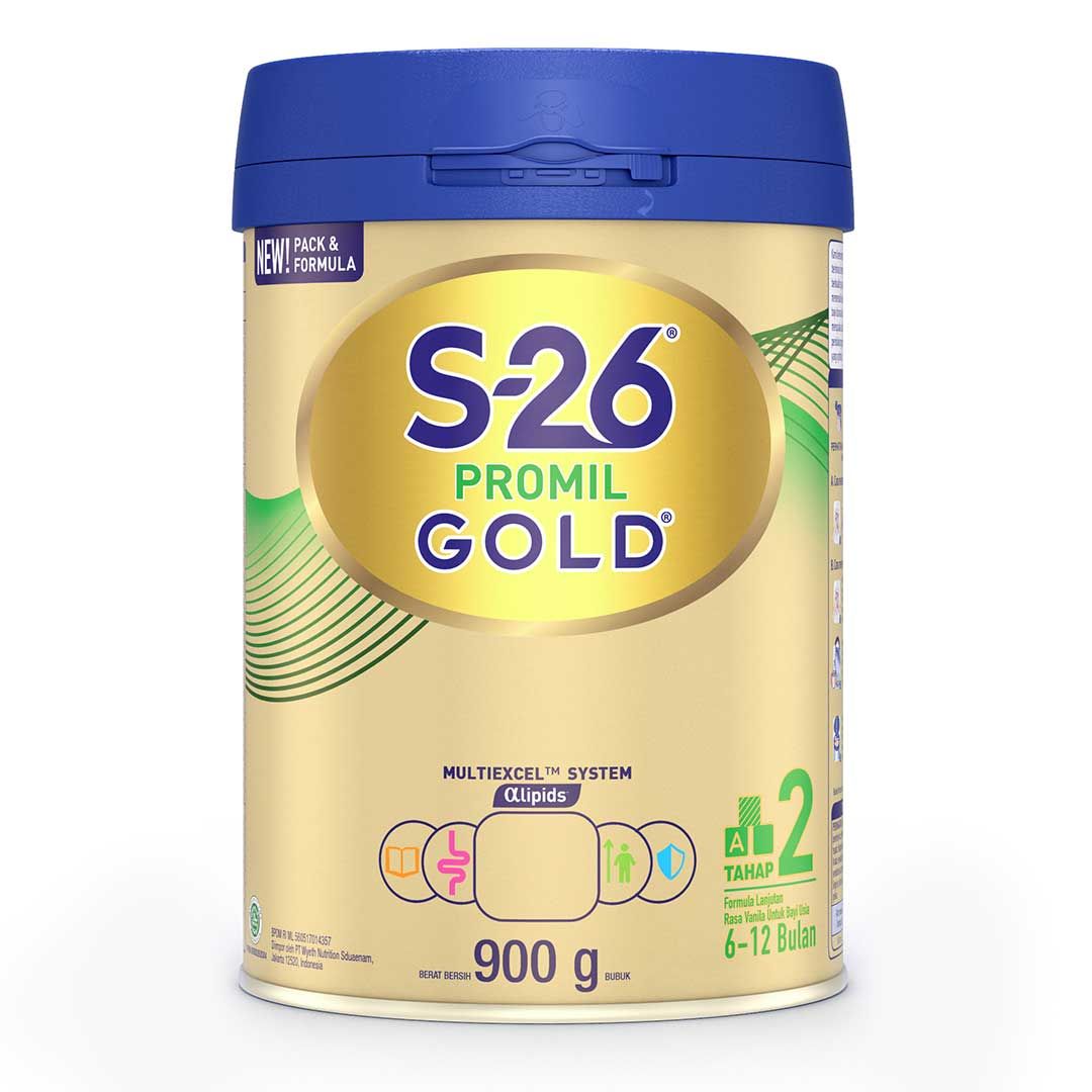 S26 Promil Gold Tahap 2 900gr Tin( 6-12 Bulan) - 1