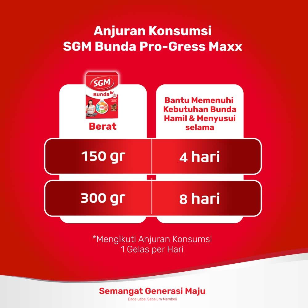 SGM Bunda Pro-GressMaxx Tinggi Zat Besi Cokelat Susu Bubuk  150gr - 6