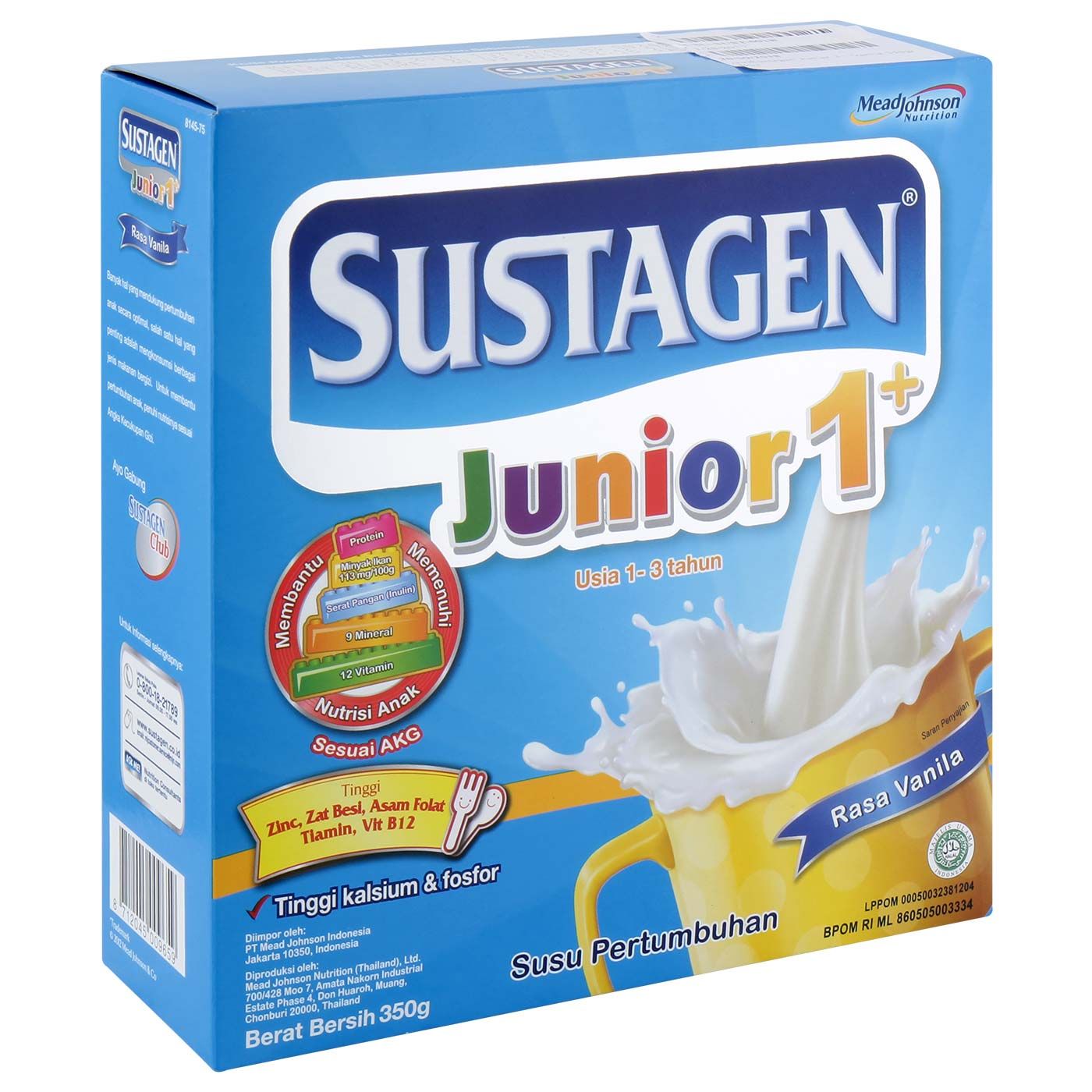 Sustagen Junior 1+ Vanila 350gr Box - 2