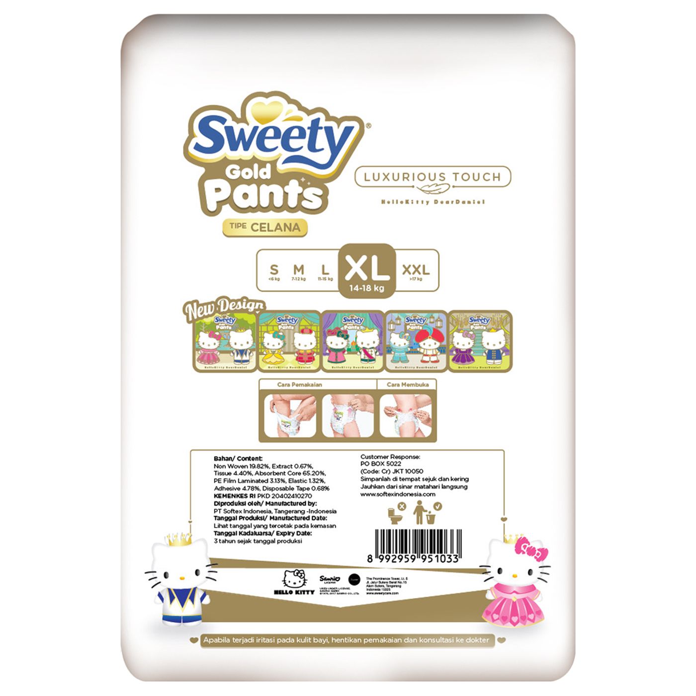 Sweety Pantz Gold Regular Pack XL 26 - 5