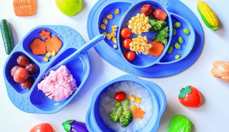 Sugar Baby Silicone Feeding Set, Perlengkapan Makan Anak yang Sehat