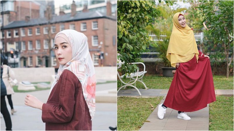 10 Inspirasi Hijab Warna yang Cocok dengan Merah Maroon
