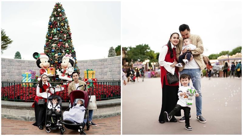 7 Potret Liburan Keluarga Sandra Dewi di Disneyland Hongkong, Seru Banget!
